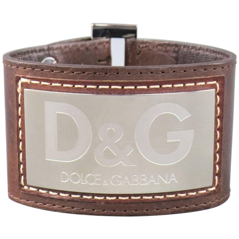 Dolce and gabbana leather bracelet Clearance