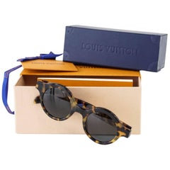 Louis Vuitton Supreme X Limited Edition Round Camouflage Downtown Sunglasses 