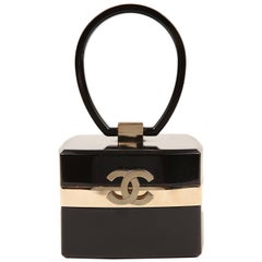 Chanel Black Lucite and Gold Devil Wears Prada Bag