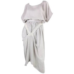 Vintage 1980's Issey Miyake Linen Ensemble with Straps