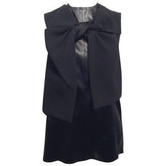 Céline Black Sleeveless Top with Twist Detail Size 36