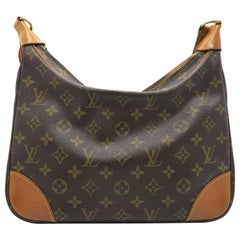 Louis Vuitton Boulogne Brown Monogram Canvas Shoulder Bag