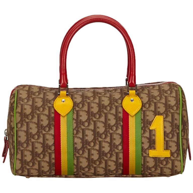 Dior Brown PVC Rasta Diorrisimo Handbag For Sale at 1stdibs