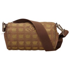 Chanel Brown New Travel Line Roll Shoulder Bag