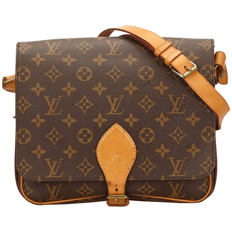 Louis Vuitton Brown Monogram Cartouchiere GM For Sale at 1stdibs
