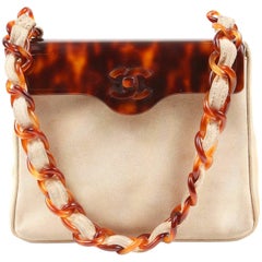 Chanel Vintage Tortoise Flap and Chain Bag 3