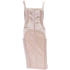 Tom Ford for Gucci 2003 Collection Silk Nude Stretch Bandage Dress It.38 - US 4