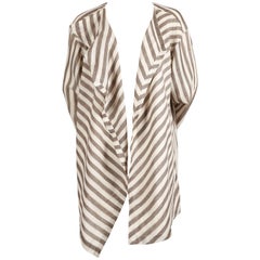 1980's ISSEY MIYAKE lightweight striped cotton jacket 6