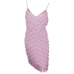 Dior Boutique Dress Fringes Parme S size or 38 / EXCELLENTE CONDITION 6