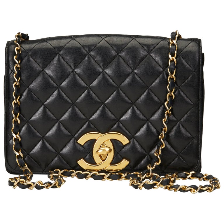 chanel black bags classic quilted