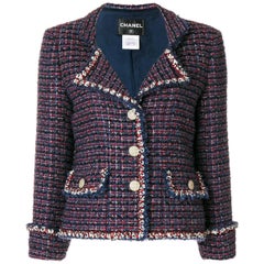 Chanel Blue Bouclé Jacket