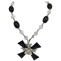 Necklace & Convertible Maltese Cross Brooch 1