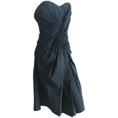 Christian Dior by John Galliano Embellished Strapless Sweetheart Cocktail Dress 10