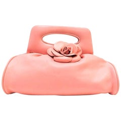 Chanel Vintage Pink Camellia Flower Bag