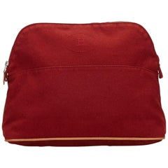 Hermes Red Bolide Pouch 11