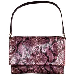 Prada Purple Python Shoulder Bag with Dust Bag