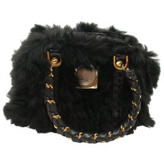 SO CUTE Micro Versace Bag in Python and fausse furring