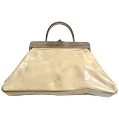 Vintage Mid-Century Lucite and Vinyl Florida Hand Bag By, Charles Kahn