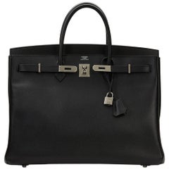2011 Hermes Black Epsom Leather Birkin 40cm