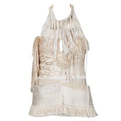 Haut dos nu de défilé CELINE 2011, créé par Phoebe Philo, tissé à la main dans un mélange de fibres