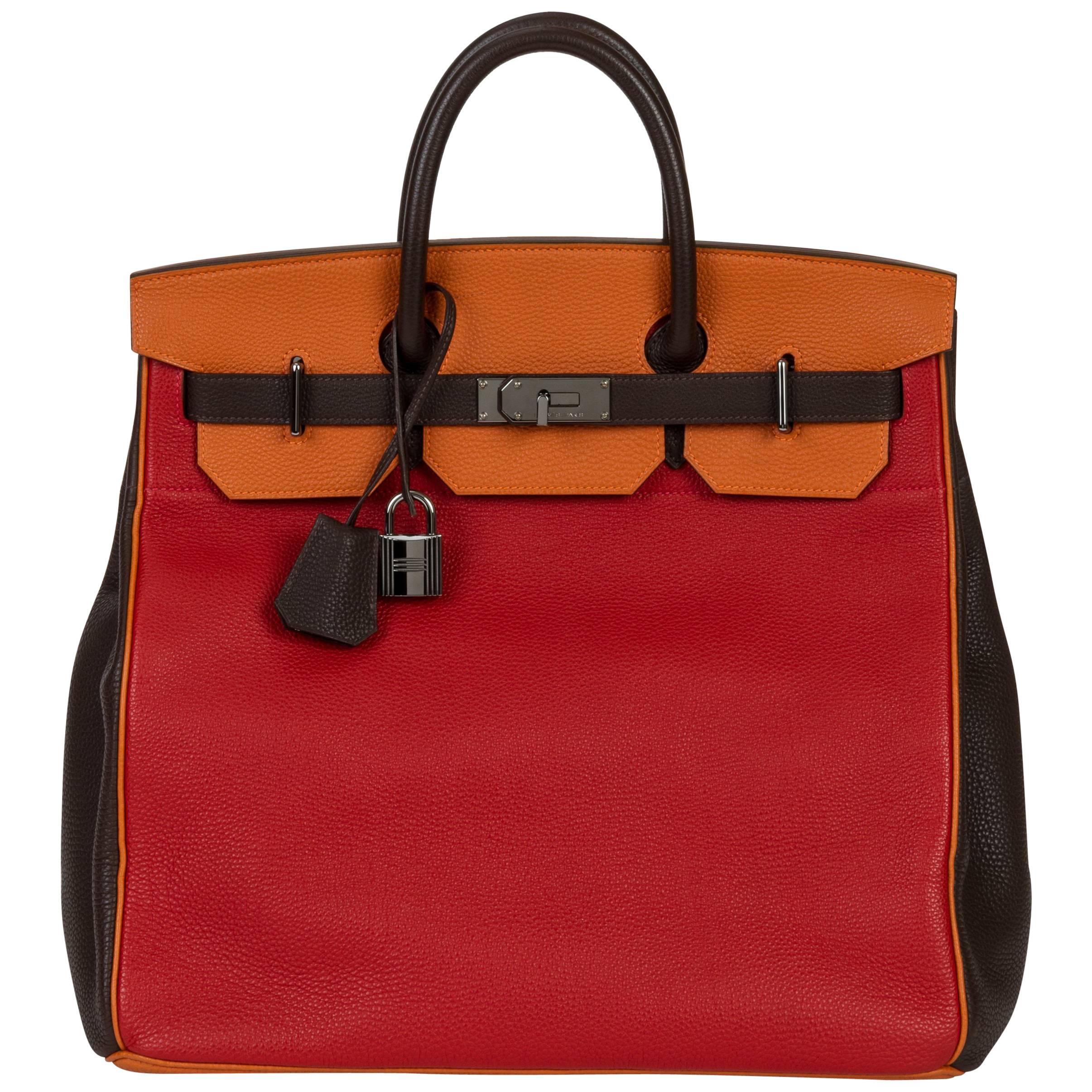 Hermès Custom Order Tricolor Birkin Hac 40 Bag