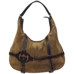 Gucci Brown Suede Royal Hobo Bag 8