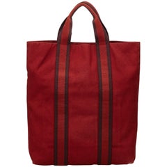 Hermes Red Fourre Tout Cabas 12