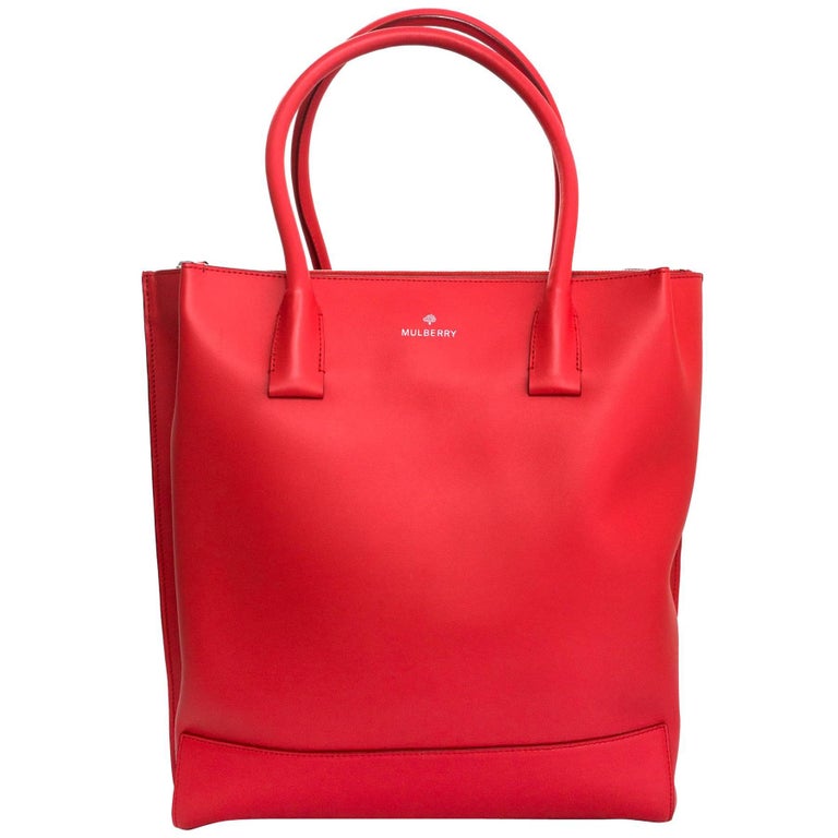 Mulberry Red Leather Arundel Tote Bag For Sale at 1stDibs | mulberry ...