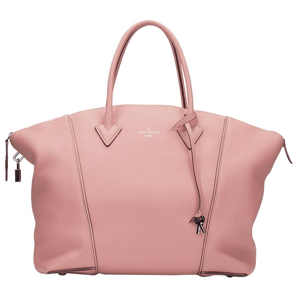 2014 Louis Vuitton Magnolia Veau Cachemire Leather Soft Lockit MM