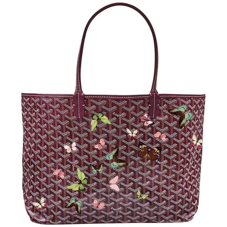 Customised "Butterfly" Goyard Monogram St Louis Bag at 1stdibs