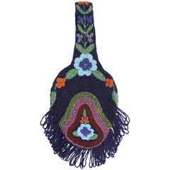 1920's French Beaded Handbag with Fringe 3
