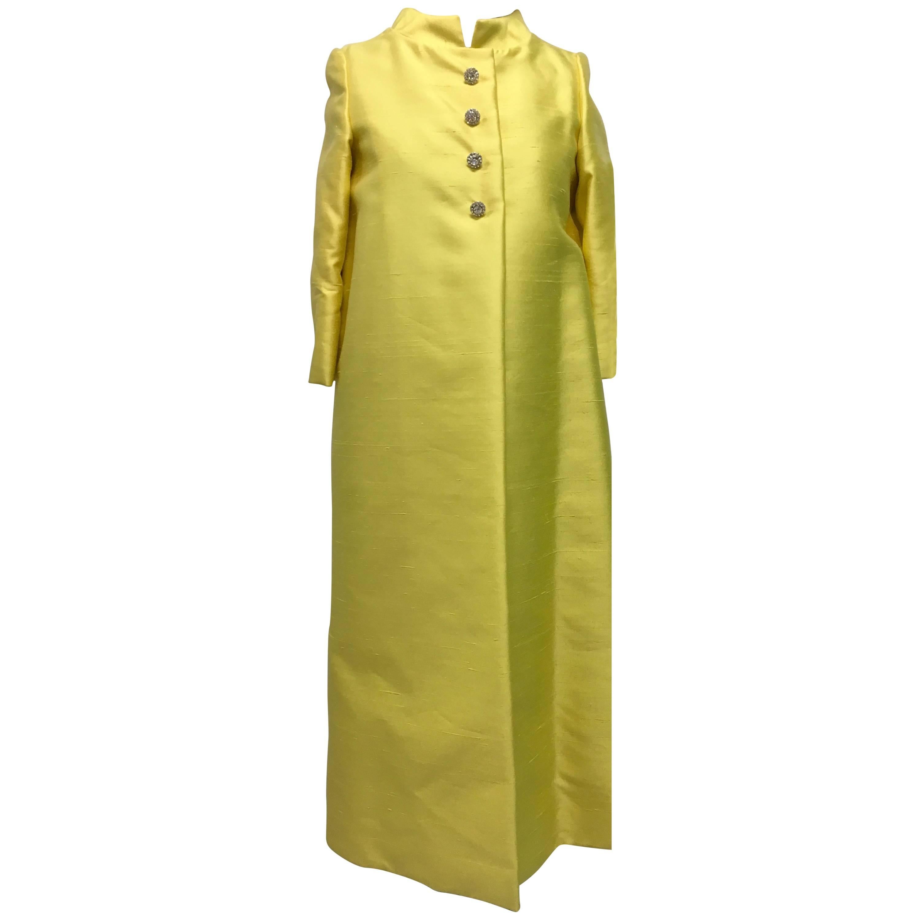 Tefft's of Palm Beach Women's Silk Evening Coat, 1960s  For Sale