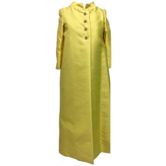 Vintage Tefft's of Palm Beach Women's Silk Evening Coat, 1960s 