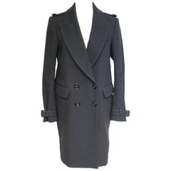 Burberry Prorsum Black Double breasted Oversized Tuxedo Coat 42 UK 10