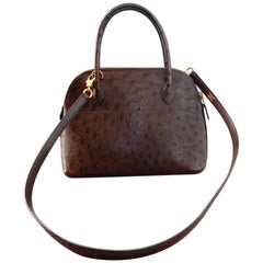 Rare Hermes Genuine Ostrich Baby Bolide Handbag 4