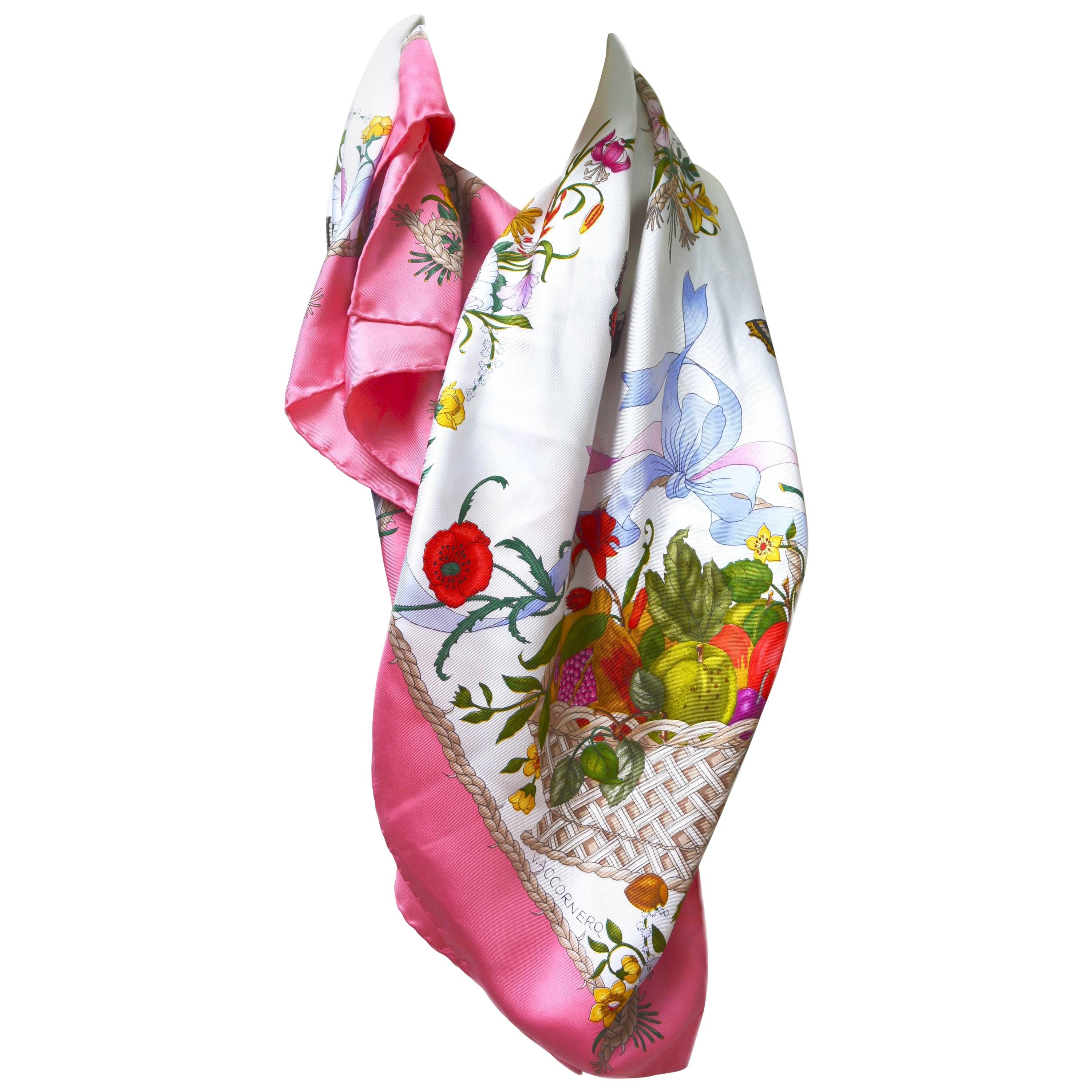 Gucci Pink Insect Scarf by V.A. CCornero 
