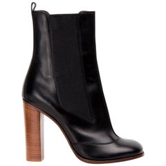 Celine Black Chelsea Mid-Calf Boot 3