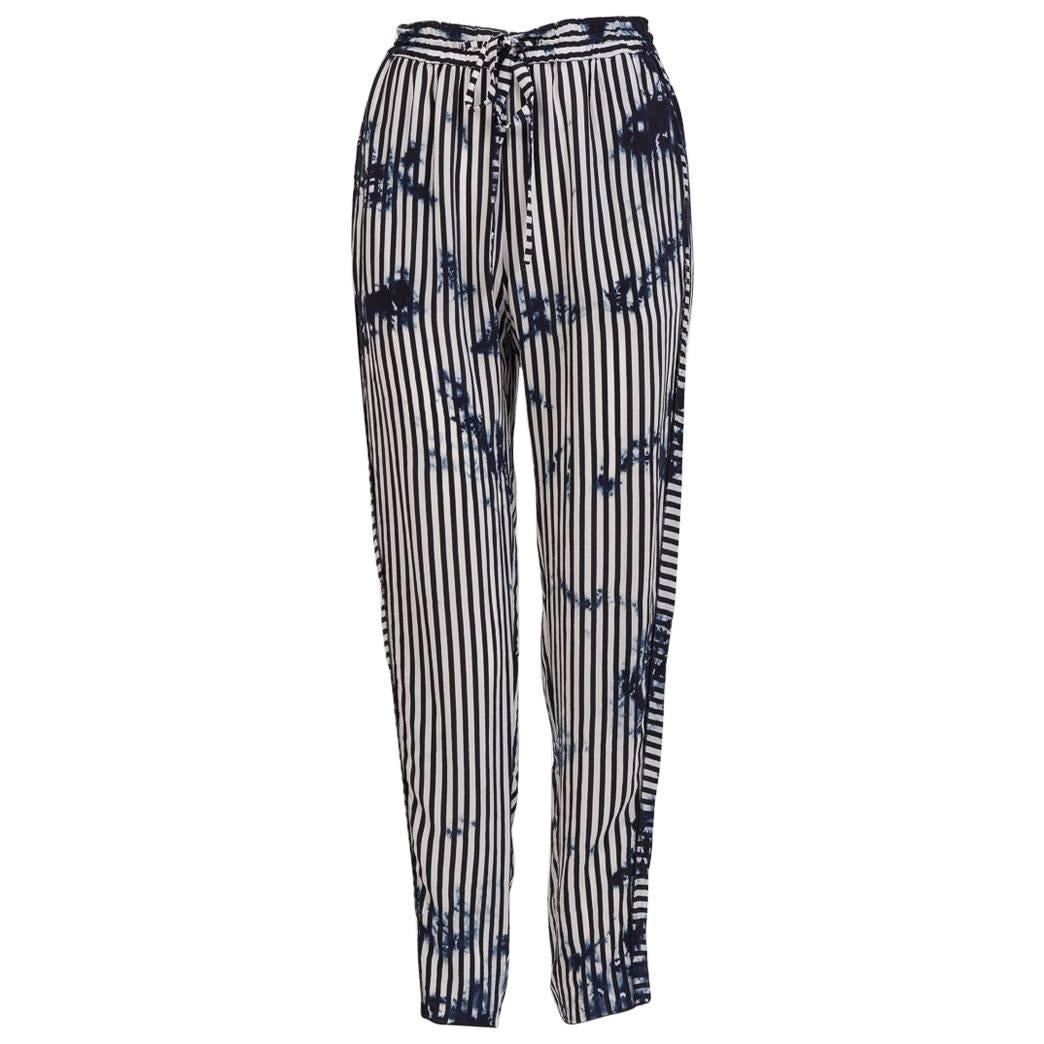 Raquel Allegra Tie-Dyed Drawstring Trousers For Sale