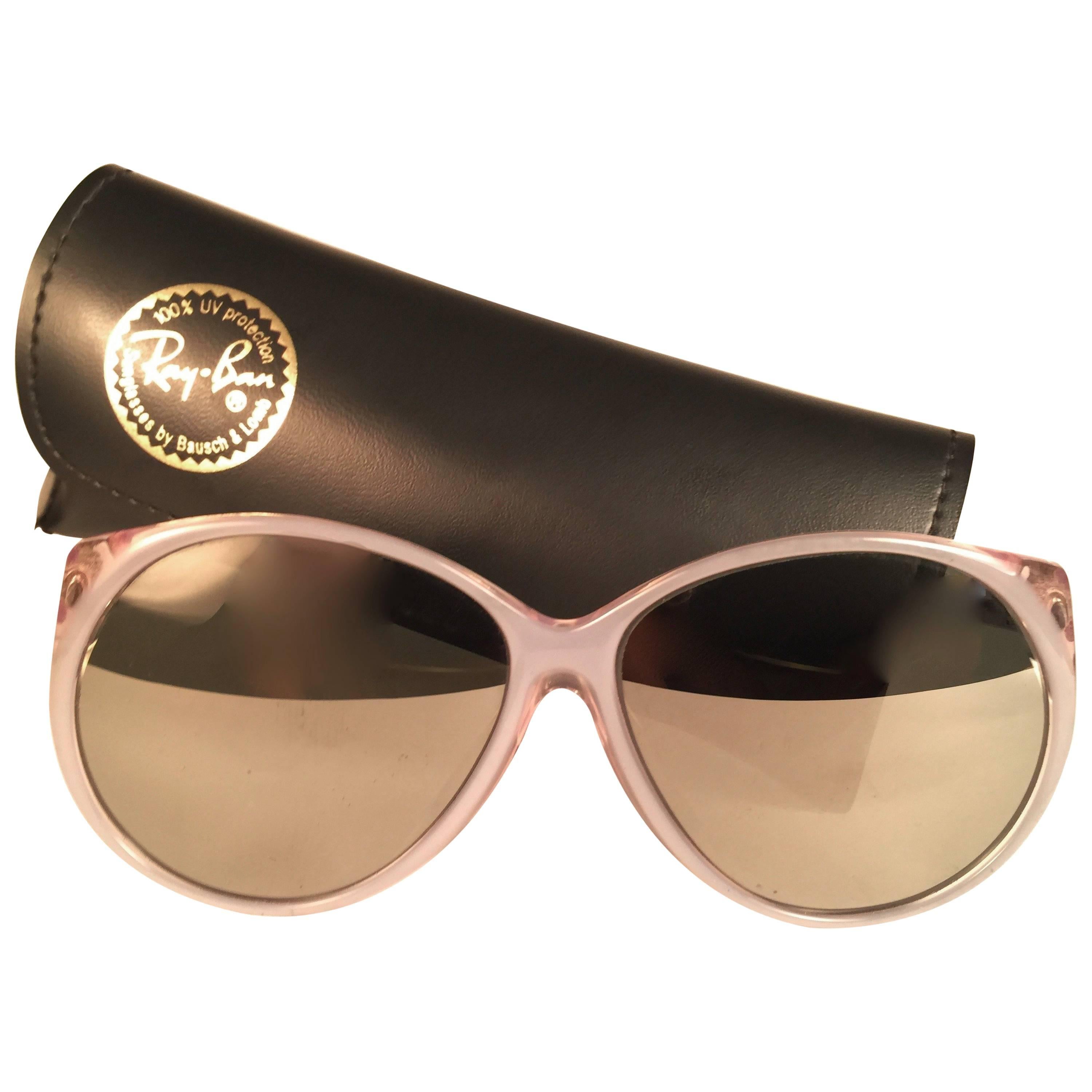 New Vintage Ray Ban B&L Christie Mirror Lenses 1970's Sunglasses USA