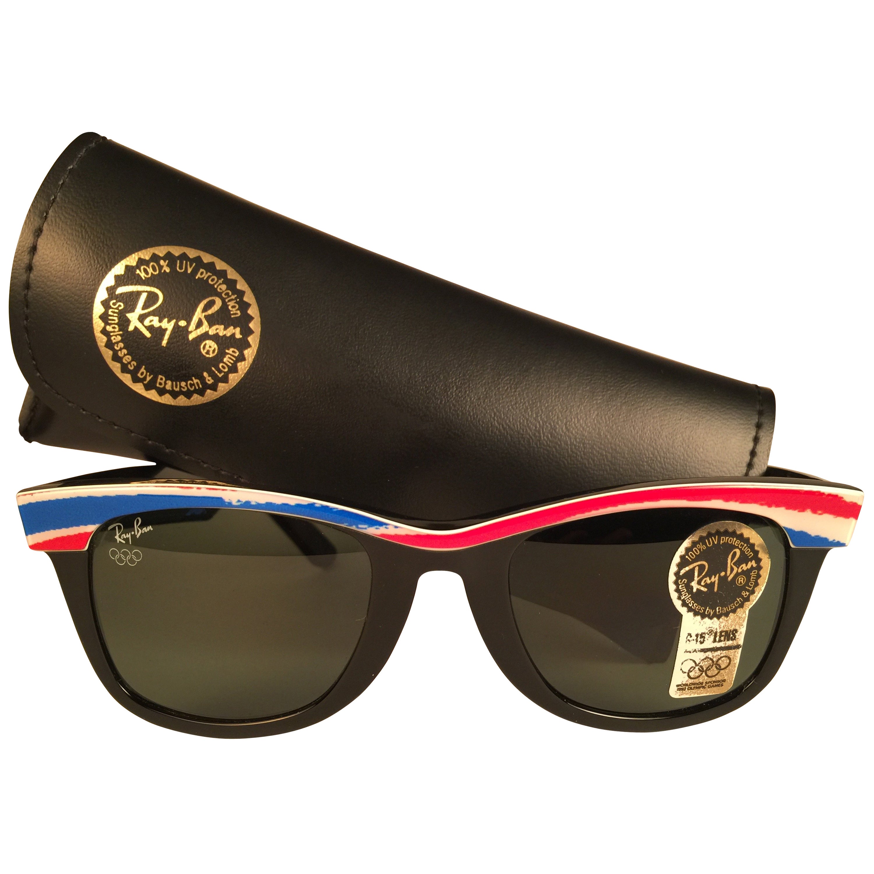 Vintage Ray Ban Bob Dylan 1960's Mid Century Black G15 Lenses B&L USA