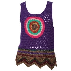 YSL 1970s Crochet Vest Size 4. 2