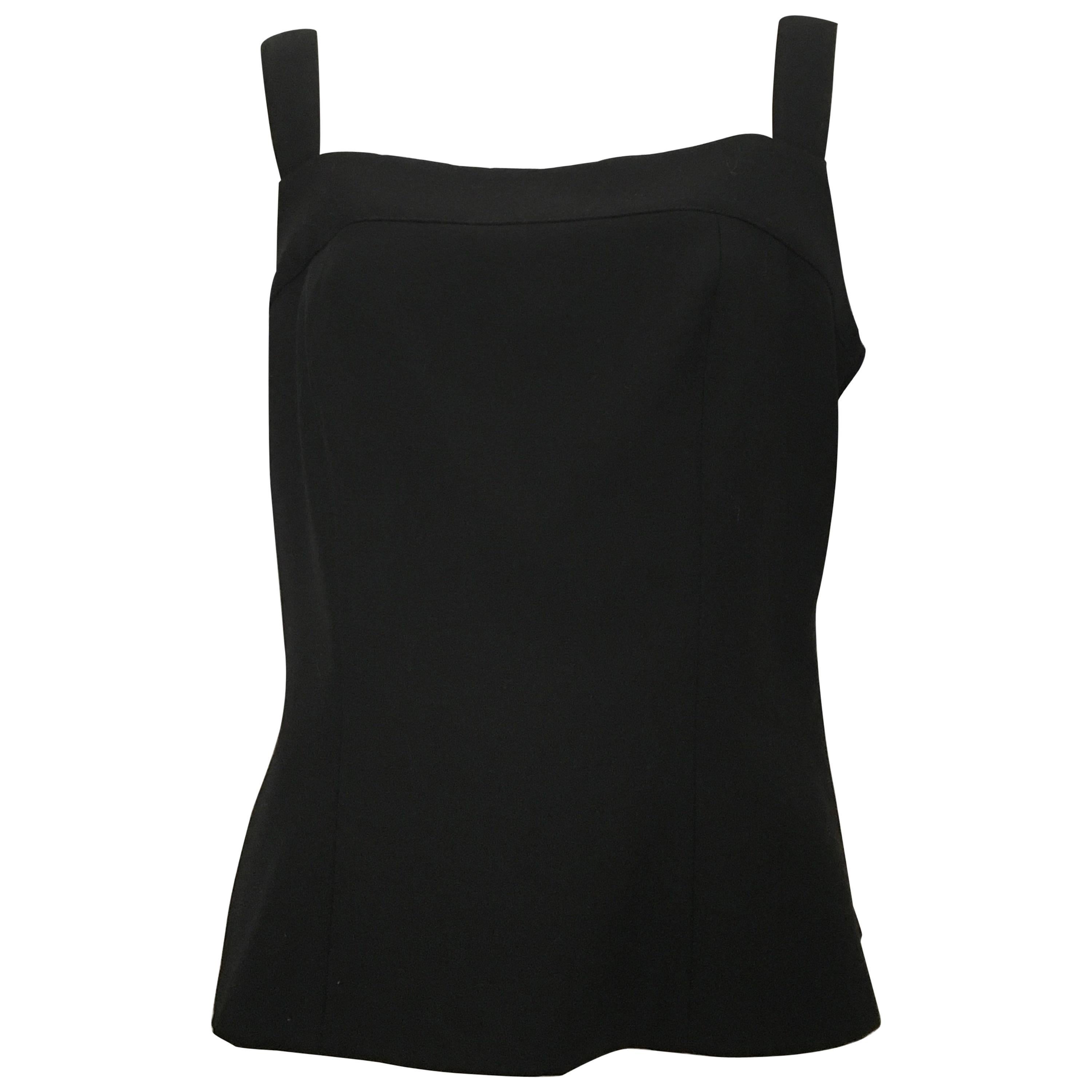 Yves Saint Laurent Black Camisole Size 12, 1990s  For Sale