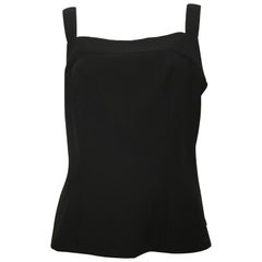 Vintage Yves Saint Laurent Black Camisole Size 12, 1990s 