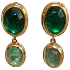 Exclusively for Isabelle K Goossens Paris Emerald Rock Crystal Clip Earrings 10