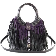 Henry Beguelin Bag Fringe Folies Bijoux Shoulder / Handbag Semi Precious Stones