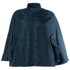 Valentino Women's Solid Black Jacket Cape