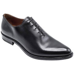 Givenchy Mens Black Polished Leather Derby Lace Shoes Oxfords 
