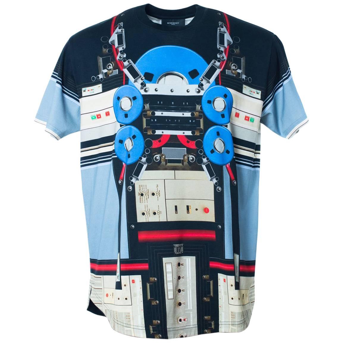 Givenchy Men's Multi Color Transformer Graphic T-Shirt For Sale