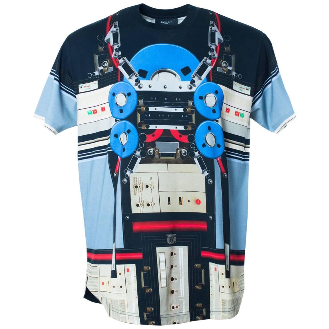 Givenchy Men's Multi Color Transformer Graphic T-Shirt For Sale