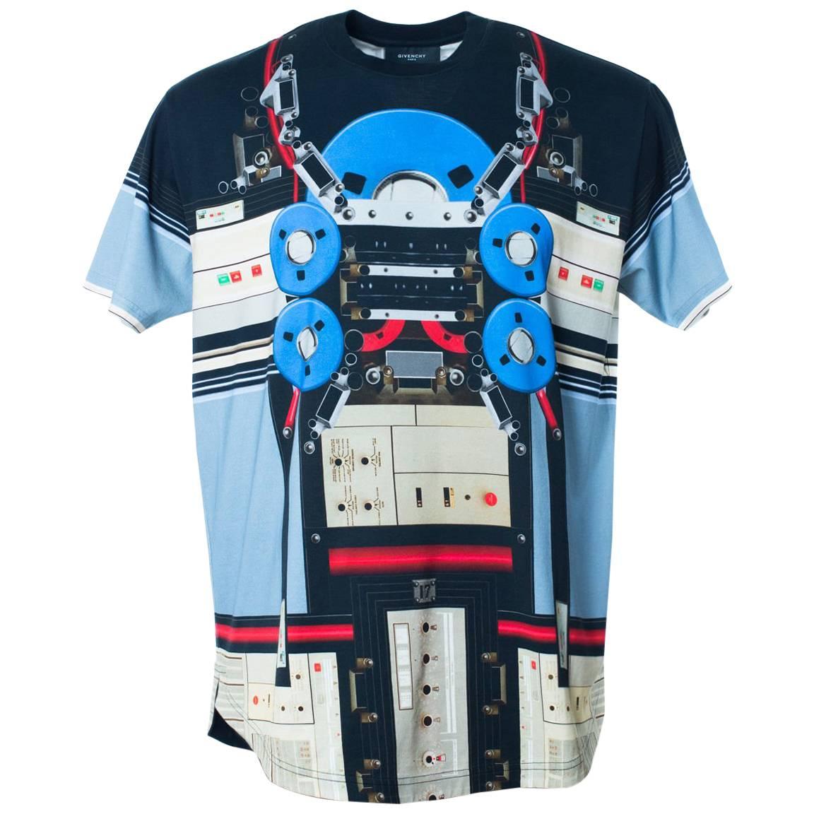 Givenchy Men's Multi Color Transformer Graphic T-Shirt For Sale